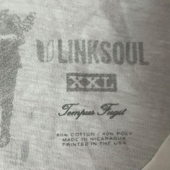 Linksoul Mens 2XL White Graphic Golf Landscape “Make Par Not War” Casual - Picture 4 of 9